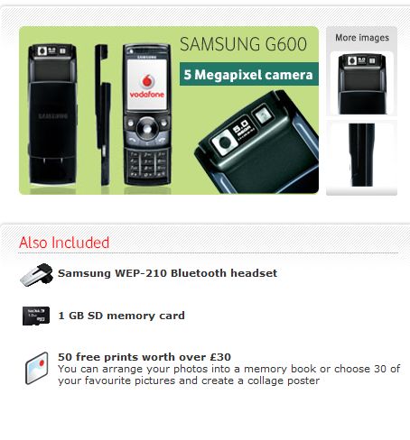 Samsung G600